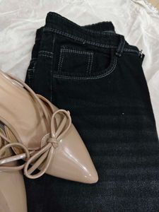 Savana Blackish High Waist Jeans