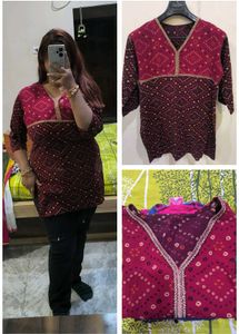 Rajasthani tie-dye kurti