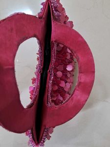 Pink Sequin Handbag
