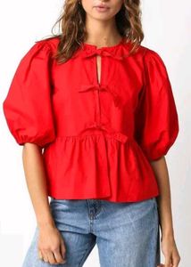Red Trendy Top From H&amp;M