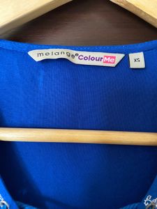 Colour Me By Melange Indigo Kurta (xs)