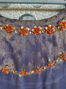 New Boutique Made Maggam Work Long Frock