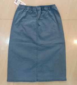 Denim Pencil Skirt - New with Tags