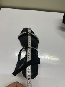 Black rhinestone heels