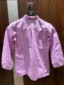 Lilac Dream Linen Button-Down Shirt