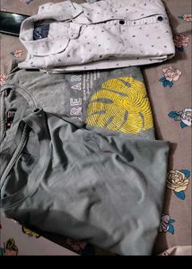 Combo Of 2 Tshirt Or 1 Shirt Used Multiple Times