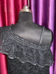 One Shoulder Sexy Sheer Top♠️🖤