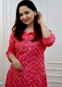 Pink Printed Coord Set