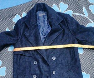 Navy Blue Long Coat