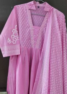 New Unused PureCotton Anarkali Suit