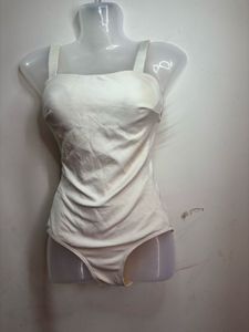 White Sleeveless Bodysuit