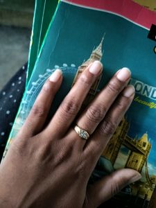 Panchaloham White Stone Finger Ring