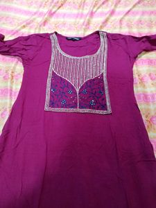 Elegant Purple Kurta