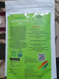 Organic Turmeric And Neem Powder For Face Mask