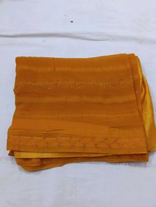 Elegant Mustard Saree