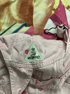 OshKosh Girl Pink Floral Overalls