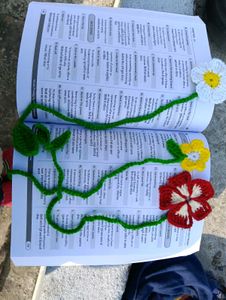 Crochet Flower Bookmark