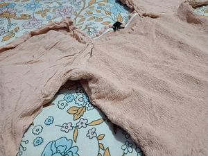 Peach Peplum Top
