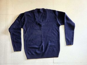Navy Blue V-Neck Sweater