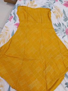 Mustard Yellow Kurti