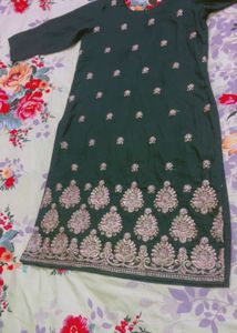 Green Paisley Embroidered Tunic