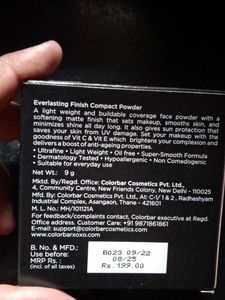 Colorar Compact Powder With SPF 03-Beige Shade
