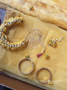 Haldi Lehenga With Jewellery Free