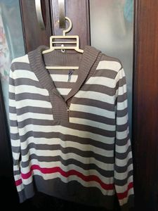 Striped Knit Sweater - L Size - Brand New, No Tag