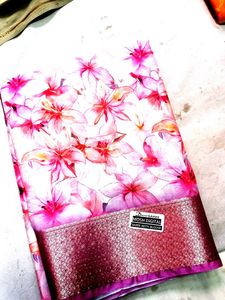 New Brand. Digitial Print Tassar Silk