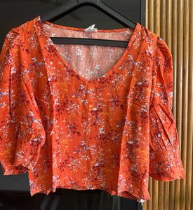 Floral V-Neck Top