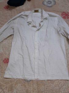 Men's White Casual Shirt