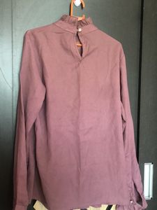 Pink High Neck Formal Top.