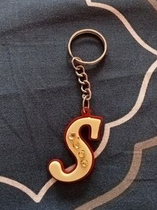 S Letter Keychain