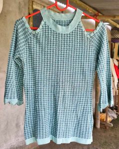 Cold Shoulder Knit Top