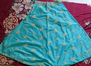 Leheng Choli With Jacket  Teal Embroidered