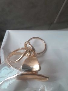 Gold Abstract Rings Set Of 3