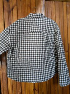 Quilted Checkered Jacket 🤎
