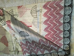 GREY AND BEIGE 2 COTTON SAREE COMBO