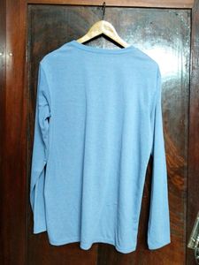 Lavender Colour Full Sleeve T-shirt For Men