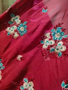 Elegant Embroidered Banarasi Kurta Set