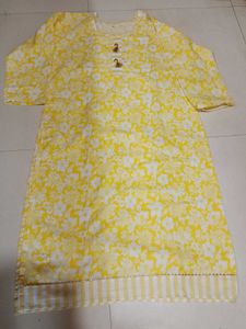 Yellow Kurta Pant Set