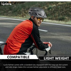 Lifelong Adjustable Cycling Helmet With Detachable