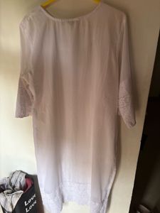 White Embroidered Kurta