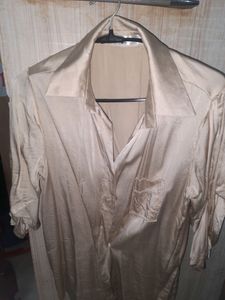 Satin Button Up Shirt