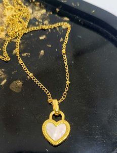 Heart Pendant With Chain Anti-Tarnish New