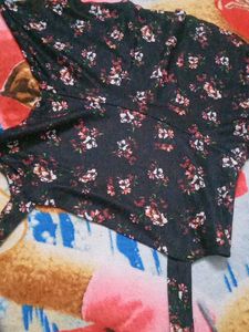 Floral Print Crop Top