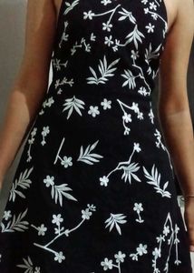 Floral Black Dress