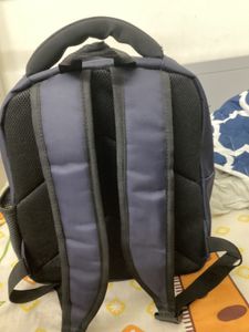 Lino Perros Navy blue solid Laptop Backpack