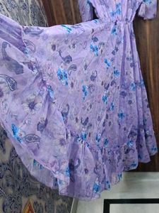 Floral Purple Maxi Dress