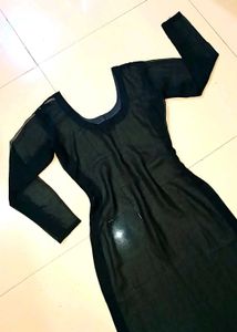 Georgette Meesh Sheer Full Sleeve Kurti